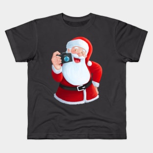 Santa Photographer Kids T-Shirt